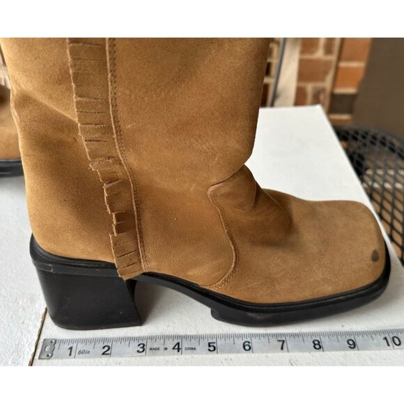 Unlisted Brand Women's Leather Upper Tan Mid Heel Boots w/Side Zip Size 8M-READ - Picture 9 of 16